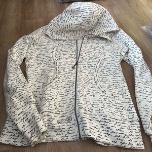 Lulu lemon scuba hoodie script